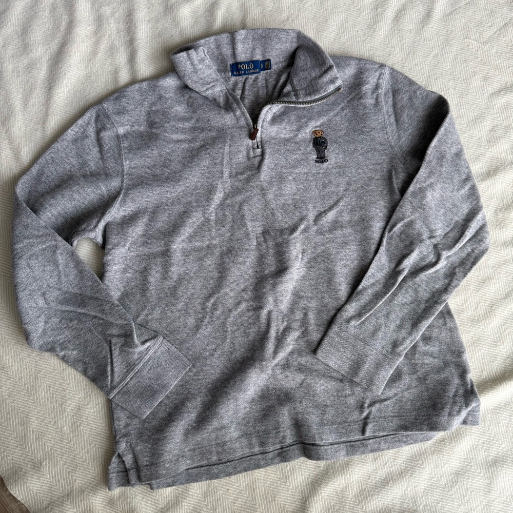 Ralph Lauren Heather Gray Knit Top